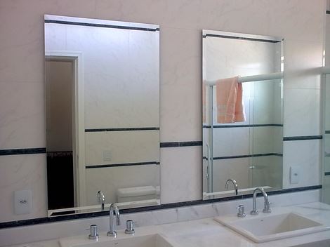 Espelho para Banheiro com Bisotê
